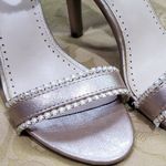 Adrienne Vittadini  bronze Gracy stiletto heel sandals with pearl trim si… Photo 1