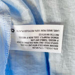 A New Day  Long Sleeve Button Down Boyfriend Shirt Subtle Sheen Blue Size Large Photo 10