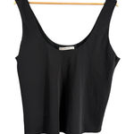 Abercrombie & Fitch Abercrombie Black Sleeveless Blouse Lined Tank Top Large Silky Office Wear Photo 0