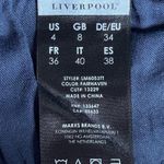 Liverpool Blue Denim Distressed Women’s Skirt Fringe Raw Hem Size 4/27 Photo 8