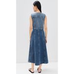 Citizens of Humanity NWT Idalene in Terrace Denim Jean Midi Shirt Dress M Photo 11
