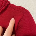 Karen Millen  Red Chunky Knit Turtleneck Sweater Womens M Fall Classic Preppy Photo 4