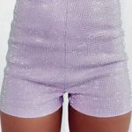 These Three Boutique Rhinestone Shorts - Lavender Photo 0