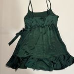 Wild Fable  green satin wrap dress Photo 7