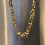 ZARA Beautiful Signed  Gold Tone Double Strand Necklace Clubs And Spades Of Poker Photo 5