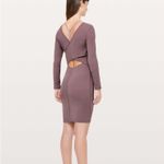 Lululemon NWT  Contour Dress *Nulu Antique Bark Mauve- Size 8 Photo 1