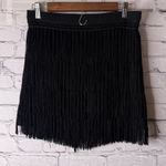 BB Dakota Jack by  Black Fringe Skirt size 2 Photo 0