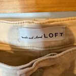 Loft  Curvy Girlfriend Cream Utility Jeans Size 29 (8) Photo 3