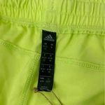 Adidas Pacer Neon Yellow Running Training Gym Shorts Women’s M Snap Side NWT Photo 1