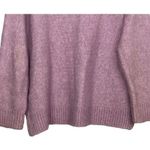 ZARA  Oversized Long Sleeve Round Neck Pullover Sweater Rib Trim M Purple #3394 Photo 5