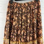 Beach Gold NWT Boho Printed Midi Skirt Size L Size L Photo 7