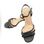 De Blossom Collection 3” black heel and 3 sequins straps. Size 8. Photo 3