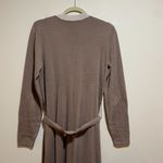 CAbi Size M Genteel Long Duster Cardigan Sweater Brown Button Front Belted Photo 11