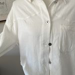ZARA Cute White Button Up Long Sleeve Shirt Photo 1
