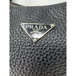 Prada Vitello Daino Black Pebbled Grained Leather Shoulder Bag with card Photo 2