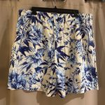 Ellen Tracy  Blue and White Patterned Skorts Photo 1