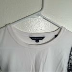 Veronica Beard Julianka Flutter Sleeve Shirt White Navy Eyelet L Photo 7