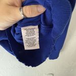 Nanette Lepore Sweater Womens Medium Blue Rhinestone Pullover Crewneck Knit Top Photo 4