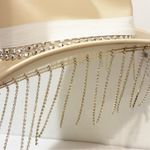 Cowboy Western Cream Hat With Silver Rhinestone Fringe Festival Concert NEW Photo 1