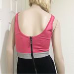 Bebe Pink/Gray/Black Colorblock Fit & Flare Bandage Dress Size S New (Old Stock) Photo 5