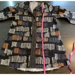 Habitat ‎ Clothes to Live In XS Black Brown Abstract Print Oversized Tunic Top Photo 7