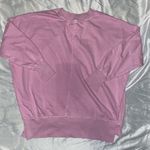 Aerie pink “keep moving forward” embroidered oversized crewneck Photo 4