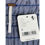 Free People  NWT Camille Velvet Midi Dress size Medium Smocked Sapphire Photo 6