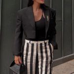 ZARA blazer cropped suit jacket black casual business Photo 1