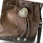 Vintage Palio Genuine Leather Bucket Bag Brown Photo 1