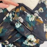 CAbi Pirouette Floral Chiffon V-Neck Dress Tiered Ruffle Hem XS Photo 6