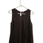 Magaschoni Black Casual Sleeveless Keyhole Linen A-Line Midi Shirt Dress Medium Photo 2