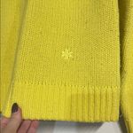 Tory Burch WOMENS FAIR ISLE TURTLENECK SWEATER MERINO WOOL YELLOW SMALL Photo 2