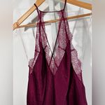 Victoria’s Secret Burgundy Satin & Lace Slip Dress – Size M Red Size M Photo 1