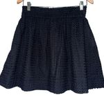 Kate Spade  Broome Street Women’s S Black Windowpane Eyelet Pull On Mini Skirt Photo 0