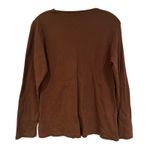Quacker Factory Quacker‎ Factory Sequin Embellished Long Sleeve Top Women's XS Brown Cottagecore Photo 5