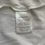 Sézane Sezane Alia Tee T-Shirt Short Sleeve Cotton White Women's Size Medium Photo 3