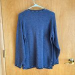 100% Baby Alpaca Cardigan Sweater Llama Pattern Blue Women's Size M Size M Photo 1