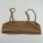 frankie's bikinis Scarlett Bikini Top Nude brown adjustable made in USA medium Photo 4