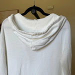 n:philanthropy N philantrophy white hooded long zip‎ up oversized distressed hem size XS Photo 8