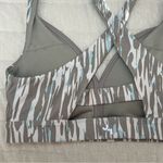 Joy Lab Green & Blue Zebra Print Racerback V Neck Sports Bra Size Small Photo 7