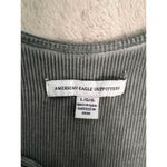 American Eagle  Women's Green Knee Length V-Neck Dress Standard Size L Casual Photo 5