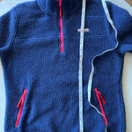 Vineyard Vines  Women’s Fleece Sweatshirt Half Zip Nave Size XS Chest 40in  Photo 5