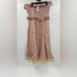 J.Crew  Ravenna dress in sunset rose block-print ramie Photo 6