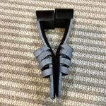 Tory Burch  Women's Ines Heel Mule Sandal 55MM Denim Suede Blue Cloud Photo 3