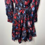 Chloé New Chloe Kristyn Fallon Floral Blue Ref Wrap Mini Dress sz S Photo 7