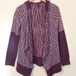 prAna Graceful Wrap Organic lightweight Tribal purple burnout Hoodie jacket Top Photo 0