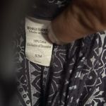 World Market Purple White Embroidery Global Side Splits Maxi Dress Small/Medium Size undefined Photo 5