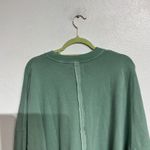 American Eagle Green Cropped Oversized Sweatshirt Sz M Size M Photo 6