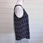 Paper Moon by Stitch Fix Flowy Navy Blue Tank Top Size S Photo 2
