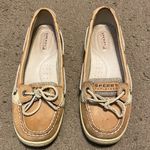 Sperry Womens Angelfish Boat Shoe Tan Linen/Oat Leather Size 7 9102047 Photo 0